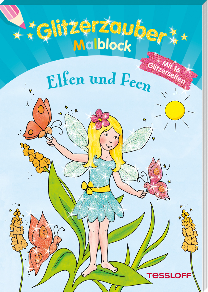 Glitzerzauber Malblock Elfen und Feen main product photo
