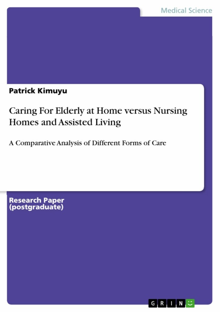 Caring For Elderly at Home versus Nursing Homes and Assisted Living main product photo