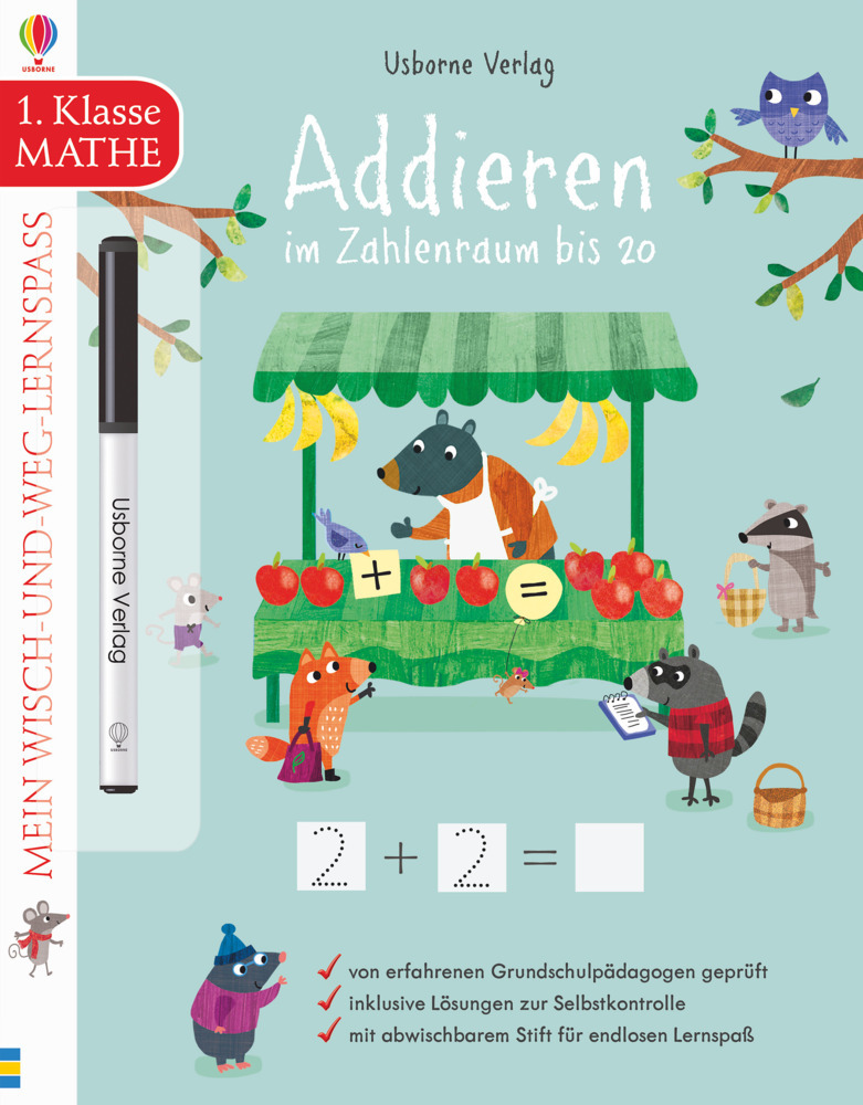 Mein Wisch-und-weg-Lernspaß: Addieren im Zahlenraum bis 20 (1. Klasse) main product photo