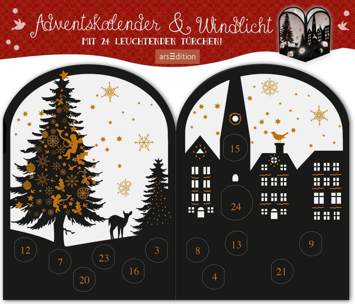 Teelichthäuschen Abendstunde, Adventskalender & Windlicht main product photo