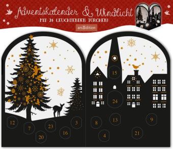 Teelichthäuschen Abendstunde, Adventskalender & Windlicht