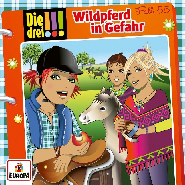 Die drei !!! 55: Wildpferd in Gefahr, 1 Audio-CD main product photo