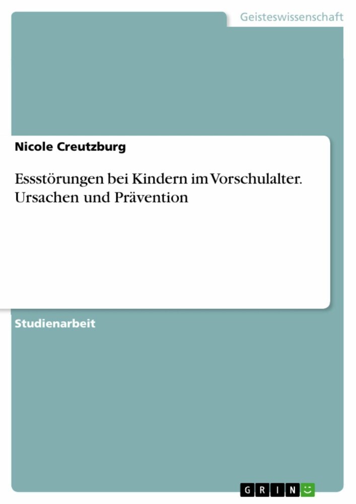 Essstörungen bei Kindern im Vorschulalter. Ursachen und Prävention main product photo
