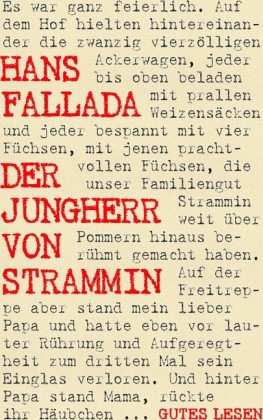 Der Jungherr von Strammin