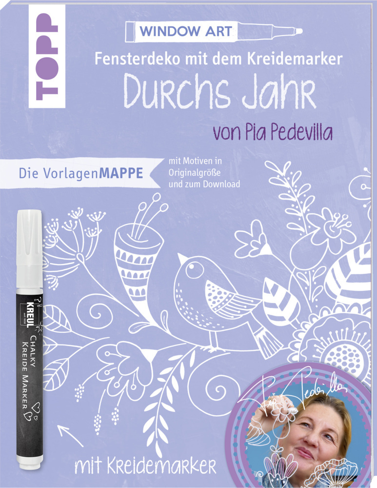 Fensterdeko durchs Jahr mit dem Kreidemarker, m. Original Kreidemarker main product photo
