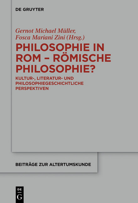 Philosophie in Rom - Römische Philosophie? main product photo