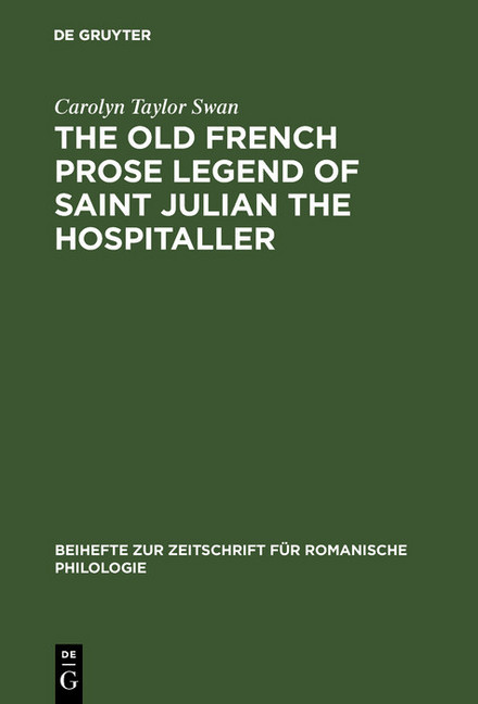 The old French prose legend of Saint Julian the Hospitaller main product photo