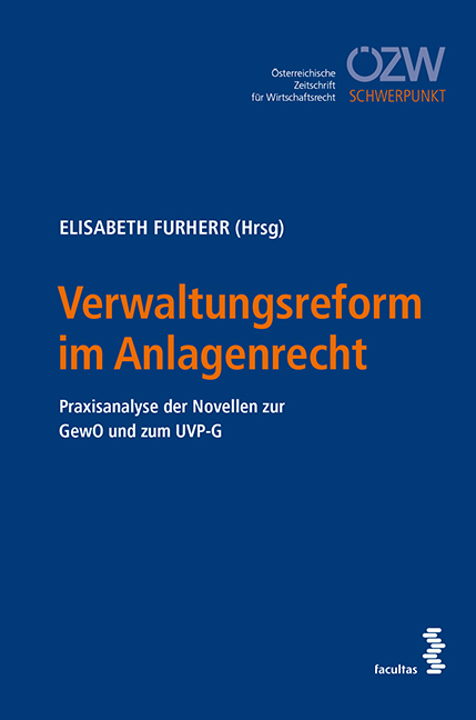 Verwaltungsreform im Anlagenrecht main product photo