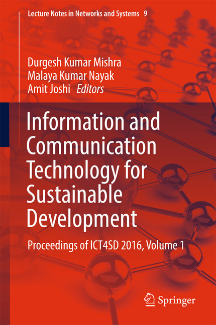 Information and Communication Technology for Sustainable Development main product photo