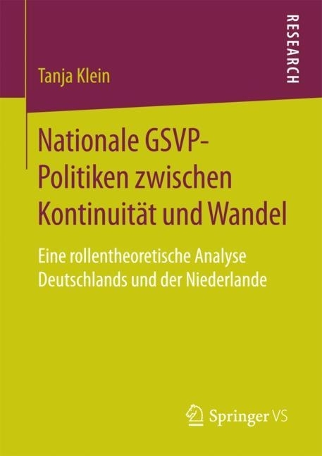 Nationale GSVP-Politiken zwischen Kontinuität und Wandel main product photo