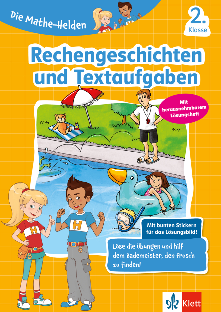 Klett Die Mathe-Helden: Rechengeschichten und Textaufgaben 2. Klasse main product photo