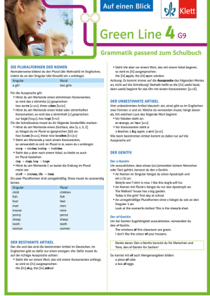 Green Line 4 G9 8. Klasse, Auf einen Blick
