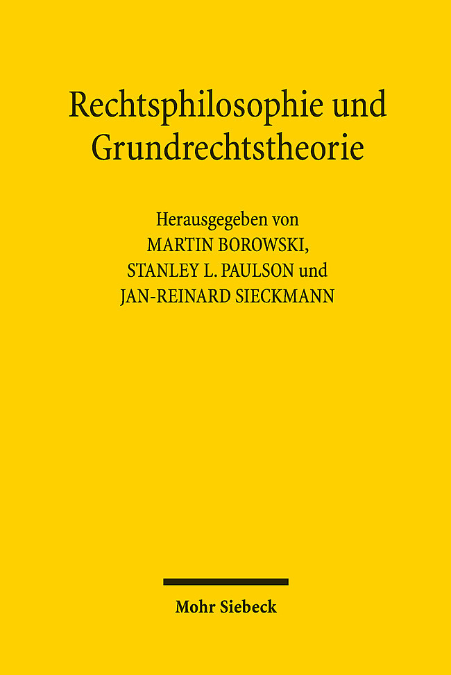 Rechtsphilosophie und Grundrechtstheorie main product photo
