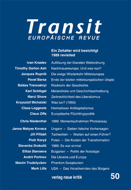 Transit 50. Europäische Revue main product photo