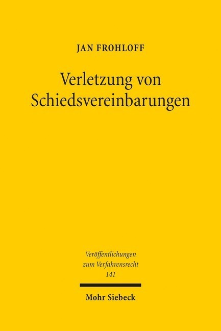 Verletzung von Schiedsvereinbarungen main product photo
