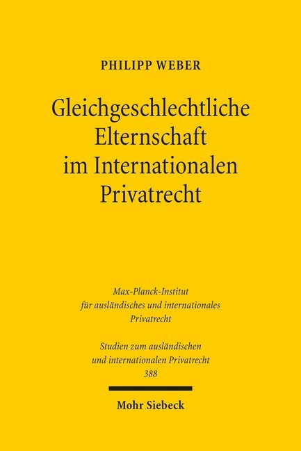 Gleichgeschlechtliche Elternschaft im Internationalen Privatrecht main product photo