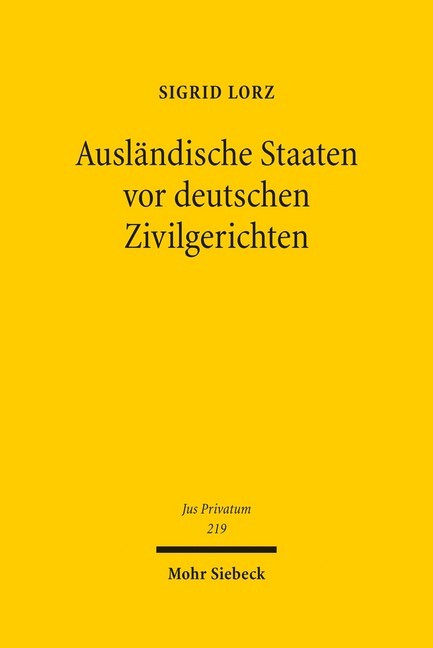 Ausländische Staaten vor deutschen Zivilgerichten main product photo