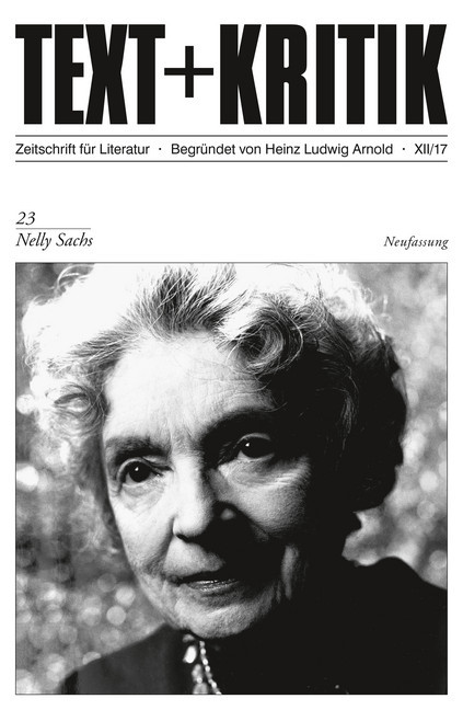 TEXT + KRITIK 23 - Nelly Sachs main product photo