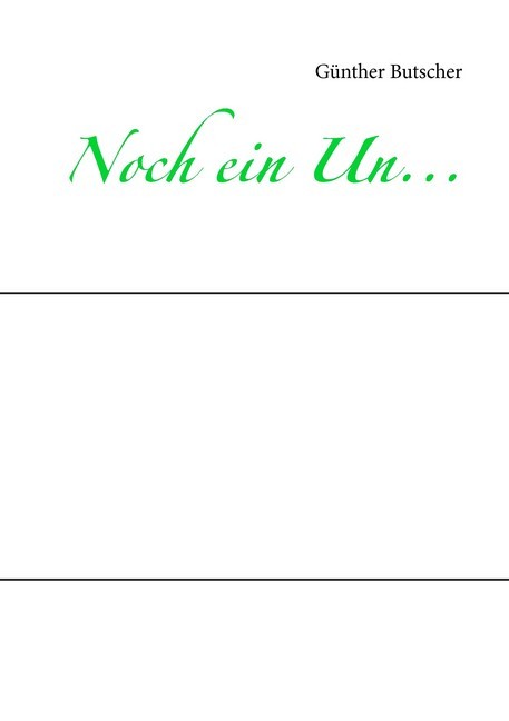 Noch ein Un... main product photo