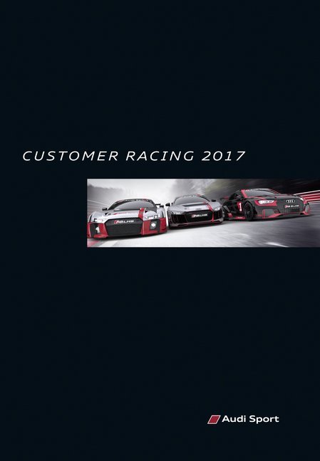 Audi Sport customer racing 2017 main product photo