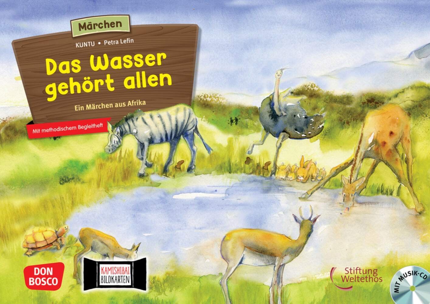 Das Wasser gehört allen. Ein Märchen aus Afrika, m. Audio-CD. Kamishibai Bildkartenset, m. 1 Beilage main product photo