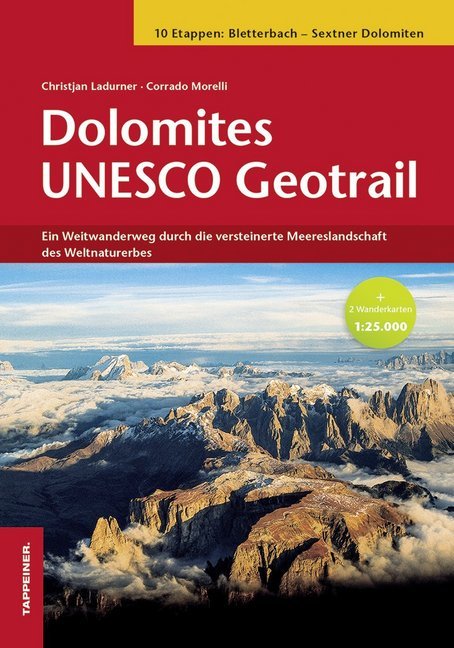 Dolomites UNESCO Geotrail II - Bletterbach - Sextner Dolomiten (Südtirol), m. 1 Buch, m. 2 Karte main product photo
