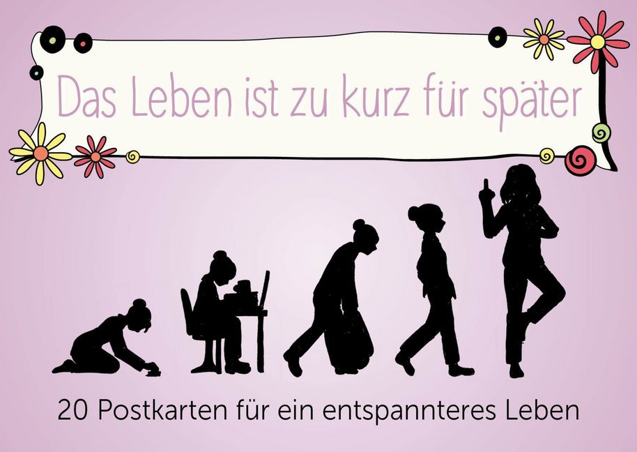 Das Leben ist zu kurz für später - Postkartenbuch main product photo