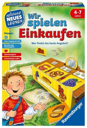 Ravensburger 24985 - Wir spielen Einkaufen - Spielen und Lernen für Kinder, Lernspiel für Kinder ab 4-7 Jahren, Spielend Neues Lernen für 2-4 Spieler