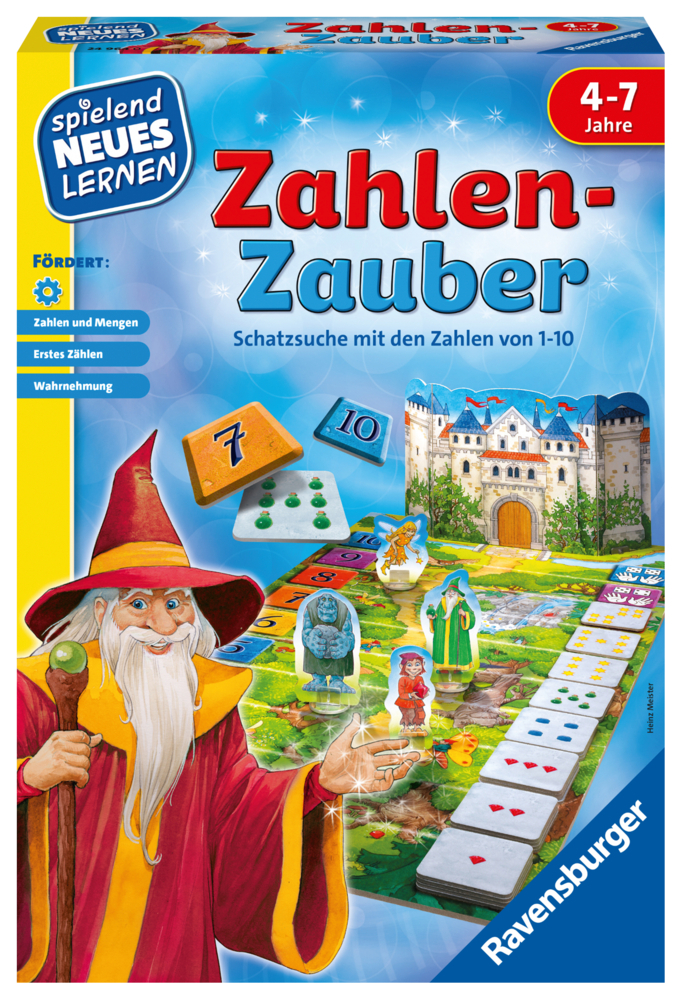 Ravensburger 24964 - Zahlen-Zauber - Spielen und Lernen für Kinder, Lernspiel für Kinder ab 4-7 Jahren, Spielend Neues Lernen für 2-4 Spieler main product photo