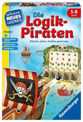 Ravensburger 24969 - Die Logik-Piraten - Spielen und Lernen für Kinder, Lernspiel für Kinder von 5-8 Jahren, Spielend Neues Lernen für 1-4 Spieler