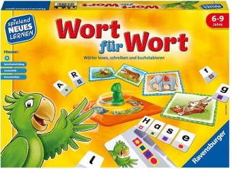 Ravensburger 24955 - Wort für Wort - Spielen und Lernen für Kinder, Lernspiel für Kinder von 6-9 Jahren, Spielend Neues Lernen für 1-4 Spieler