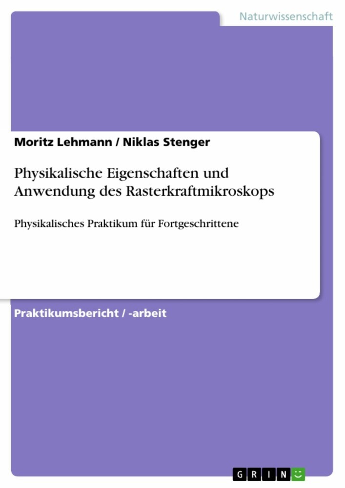 Physikalische Eigenschaften und Anwendung des Rasterkraftmikroskops main product photo