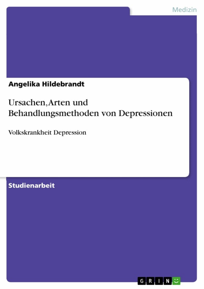 Ursachen, Arten und Behandlungsmethoden von Depressionen main product photo