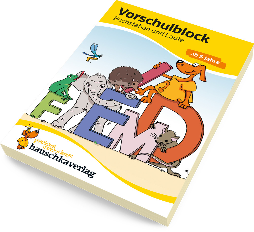 Vorschulblock ab 5 Jahre für Junge und Mädchen - Buchstaben und Laute main product photo