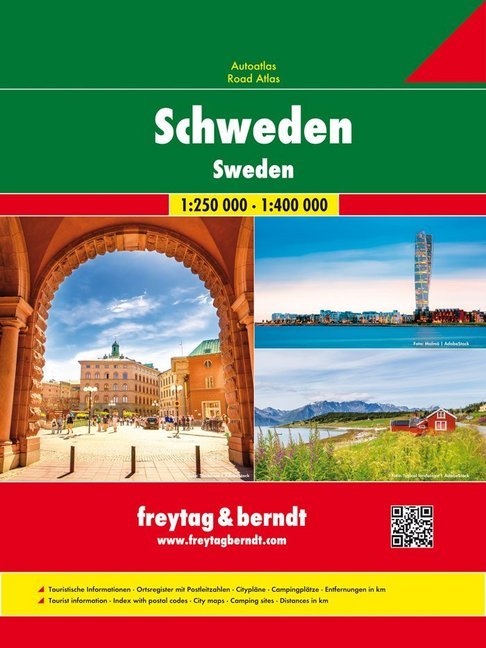 Freytag & Berndt Autoatlas Schweden, 1:250.000/1:400.000. Road Atlas Sweden main product photo