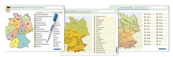 Ich kenne Deutschland - 1. Bundesländer & Landeshauptstädte, 2. Flüsse, 3. Gebirge im Set, 3 Lernvorlagen