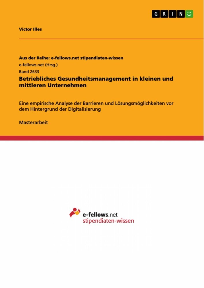 Betriebliches Gesundheitsmanagement in kleinen und mittleren Unternehmen main product photo