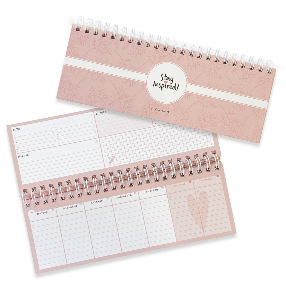 Tischkalender 2024/25 / Wochenkalender im Quer-Format / 52 Wochen + 2 Wochen, 1 Woche 2 Seiten main product photo