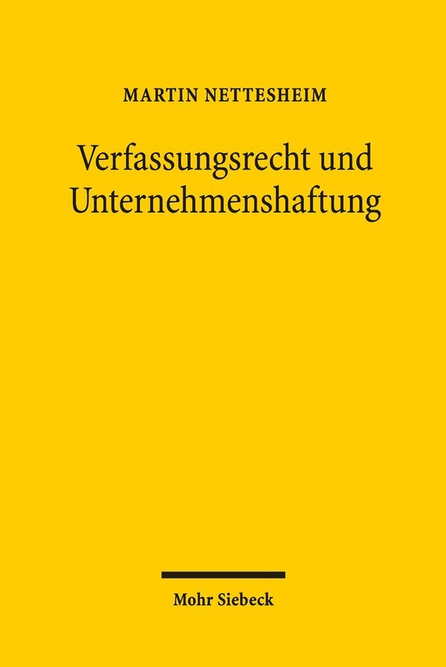 Verfassungsrecht und Unternehmenshaftung main product photo