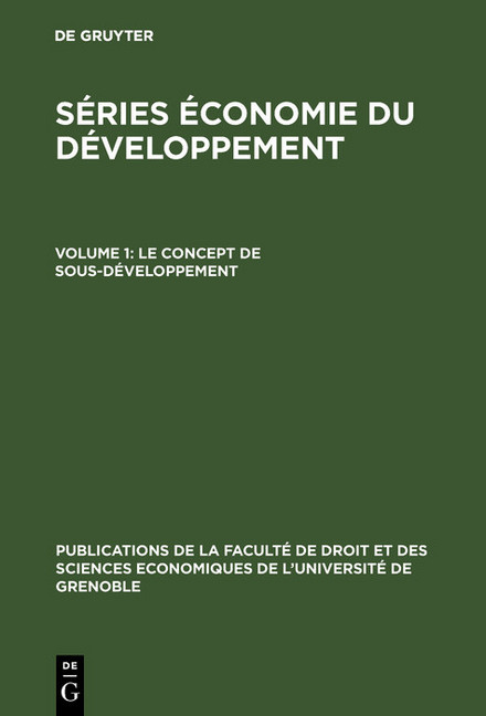 Le concept de sous-développement main product photo