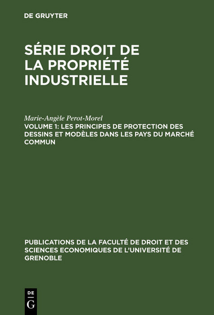 Les principes de protection des dessins et modèles dans les pays du Marché Commun main product photo