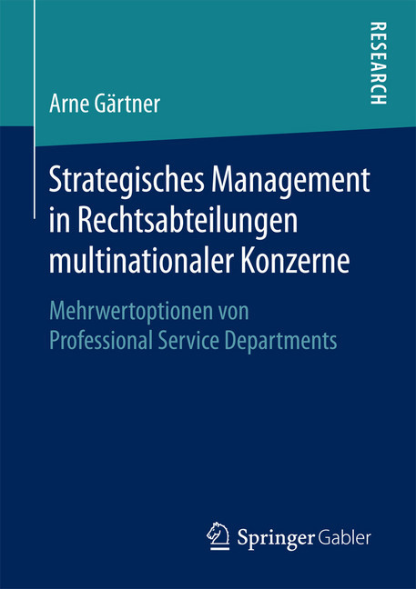 Strategisches Management in Rechtsabteilungen multinationaler Konzerne main product photo