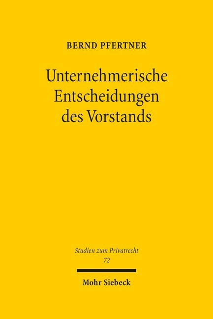 Unternehmerische Entscheidungen des Vorstands main product photo