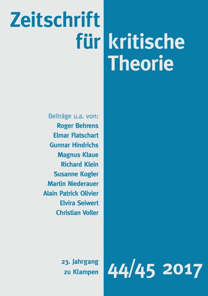 Zeitschrift für kritische Theorie / Zeitschrift für kritische Theorie, Heft 44/45 main product photo