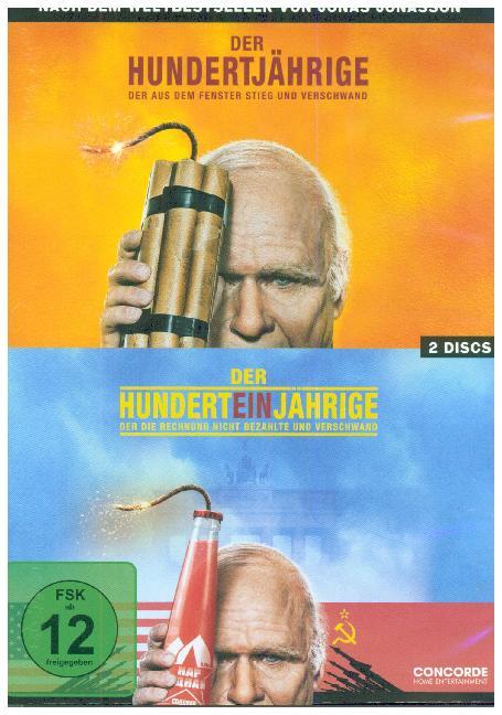 Der Hundertjährige, der aus dem Fenster stieg und verschwand & Der Hunderteinjährige, der die Rechnung, 2 DVD main product photo
