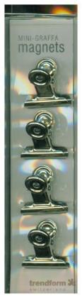 Magnetclip MINI-GRAFFA 4er Set verchromt