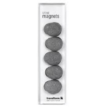 Magnet STONE 5er Set grau