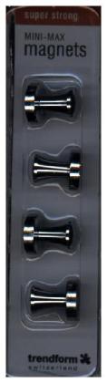 Superstrong Magnets MINI-MAX 4er Set silber