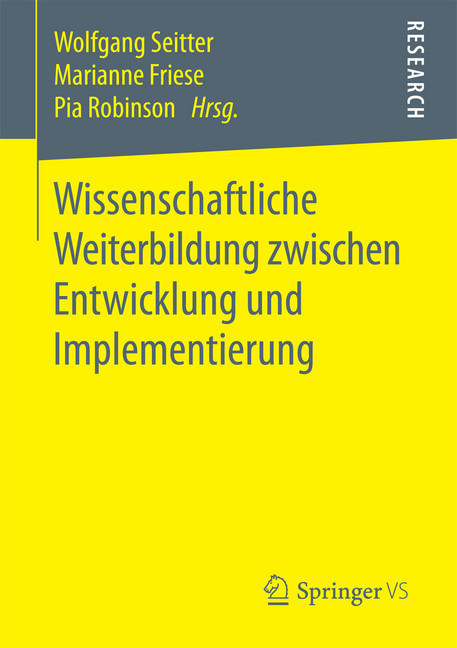 Wissenschaftliche Weiterbildung zwischen Entwicklung und Implementierung main product photo