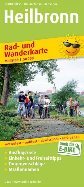 PUBLICPRESS Rad- und Wanderkarte Heilbronn main product photo